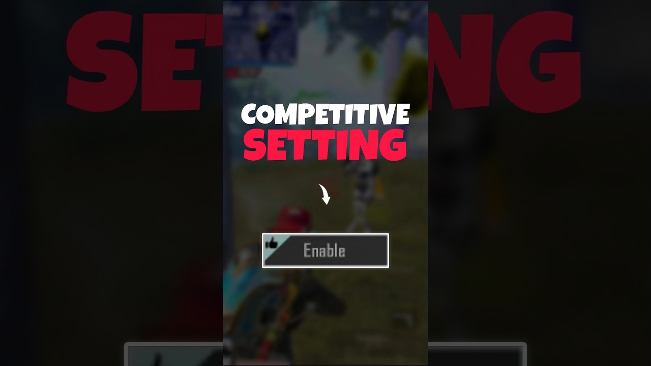 COMPETITIVE PLAYER SETTING #shorts