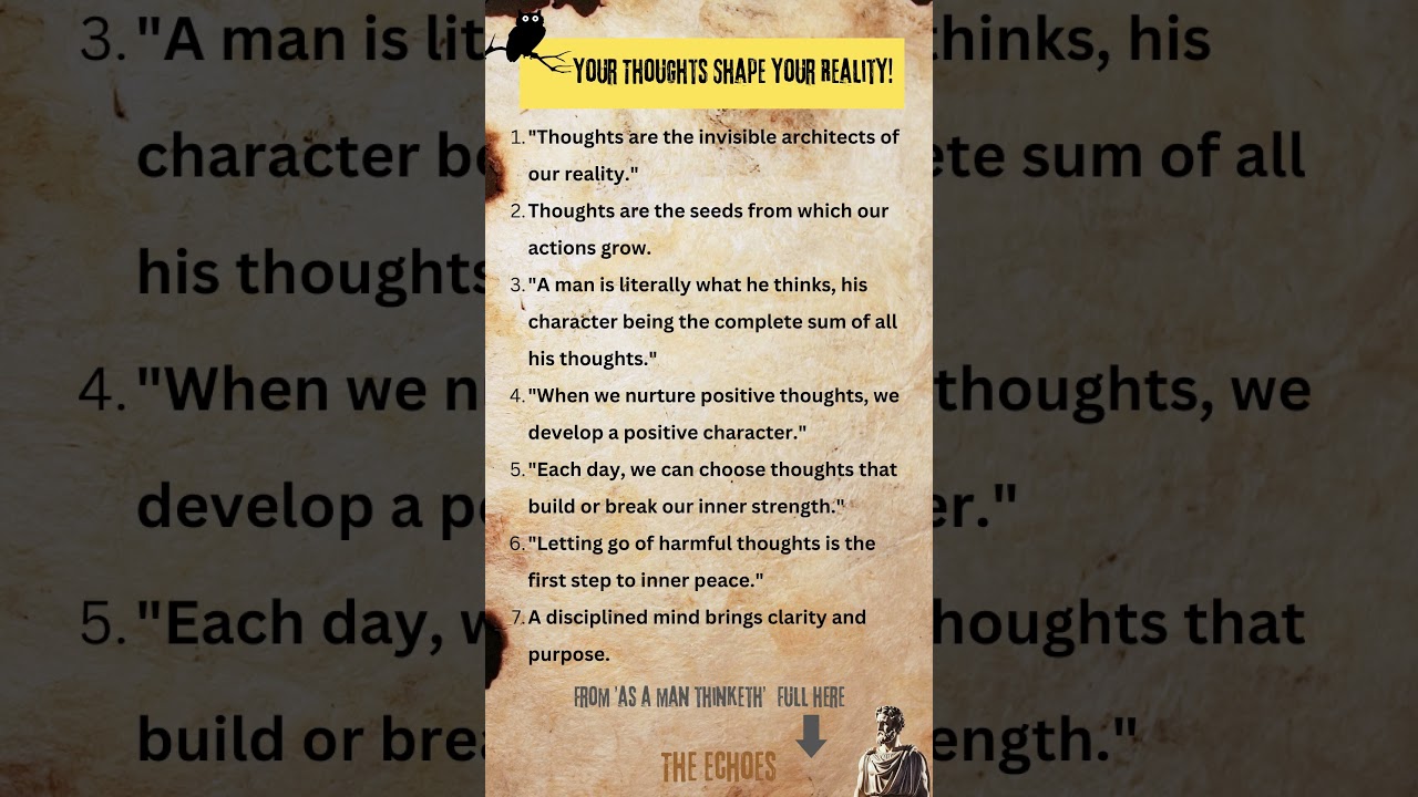 DO Your Thoughts CONTROL Your reality?