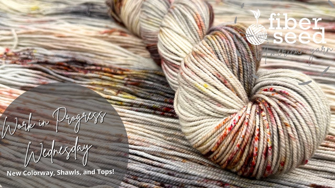 Work in Progress WIP Wednesday 9/10/25   New Colorway, Shawls, and Tops!