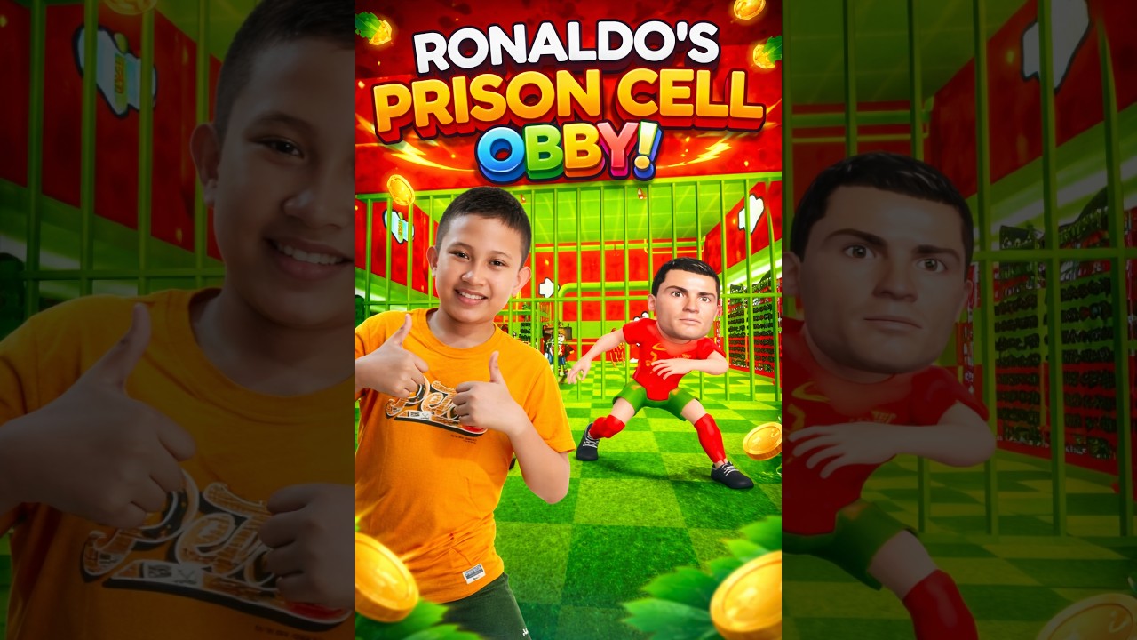 GRABE SI RONALDO. HAHAHA. RONALDO' S PRISON RUN ROBLOX |