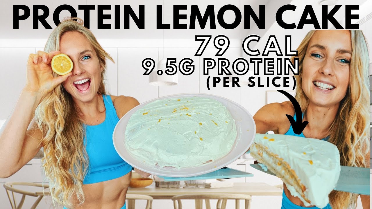 Low Cal PROTEIN LEMON CAKE! For weight loss, muscle growth and cake lovers. Quick & easy! Anabolic