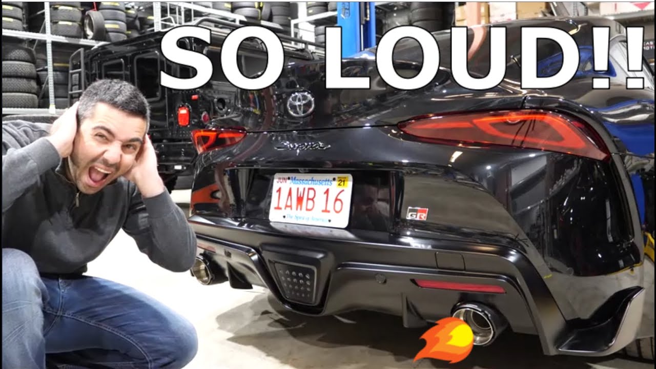 My 2020 SUPRA gets a new Frequency Intelligent EXHAUST!! **SO LOUD**