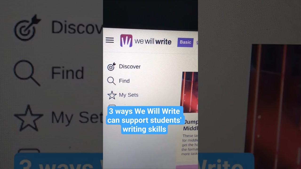 How We Will Write can help support students' writing. #QuickWrites