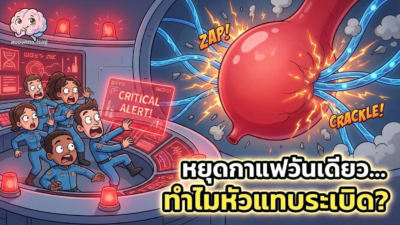 ทำไมแค่หยุดกาแฟวันเดียว หัวถึงแทบระเบิด? | สมองคิดอะไรอยู่