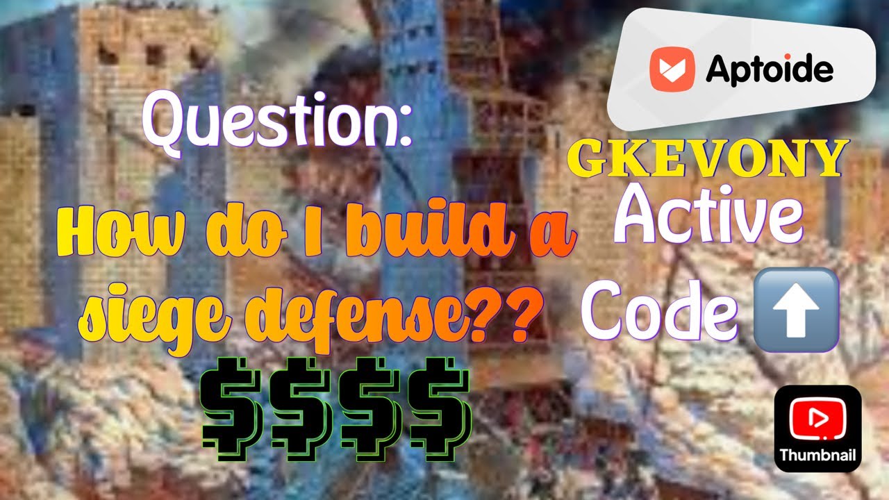 Evony- Top Viewer Question- How to build a Siege defen$e