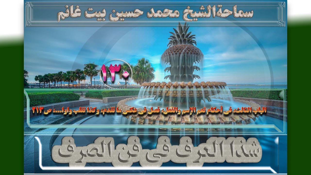 130الباب الثالث،فی أحکام تعم الإسم والفعل،وکذا تقلب واوا..،ص213-الأستاذ:سماحةالشیخ محمدحسین بیت غانم