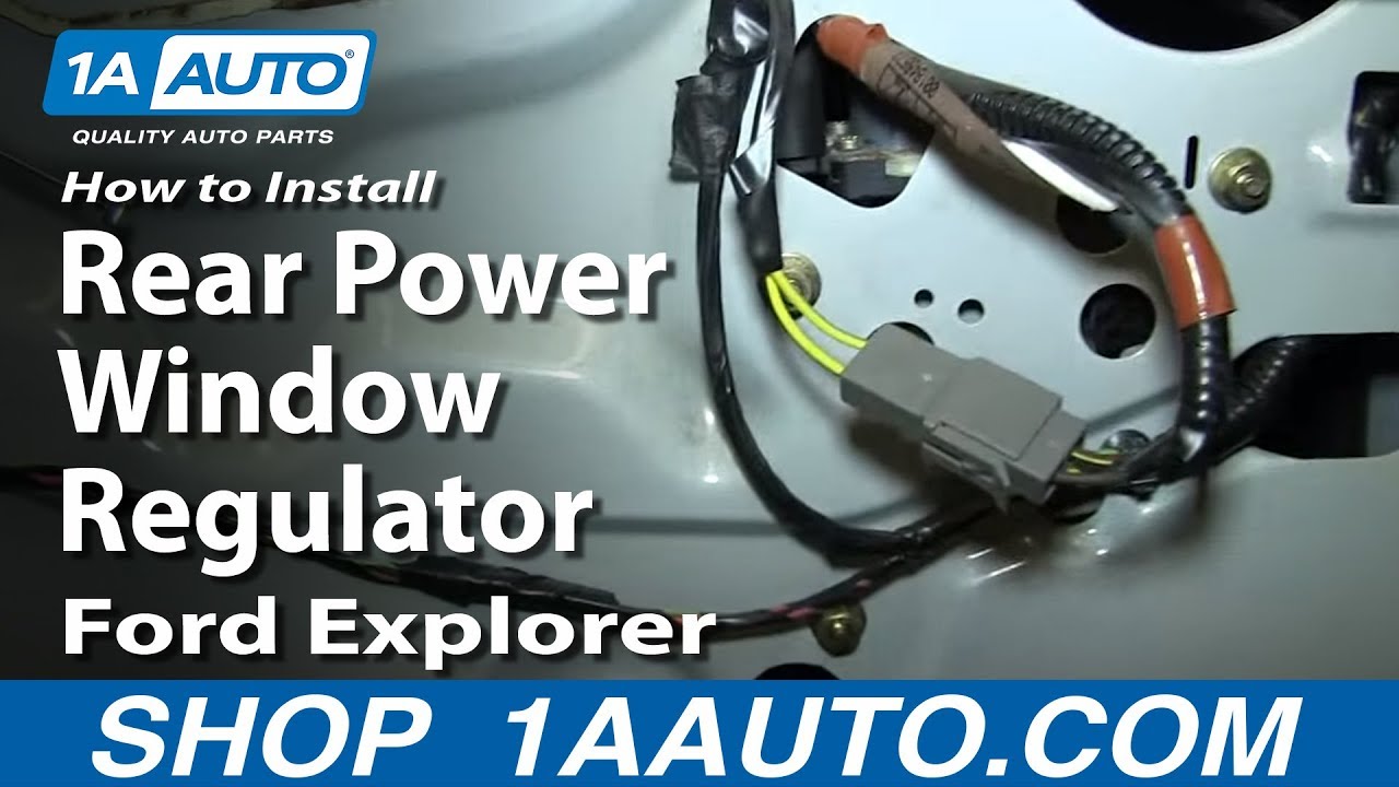 How to Replace Rear Window Regulator 02-10 Mercury Mountaineer