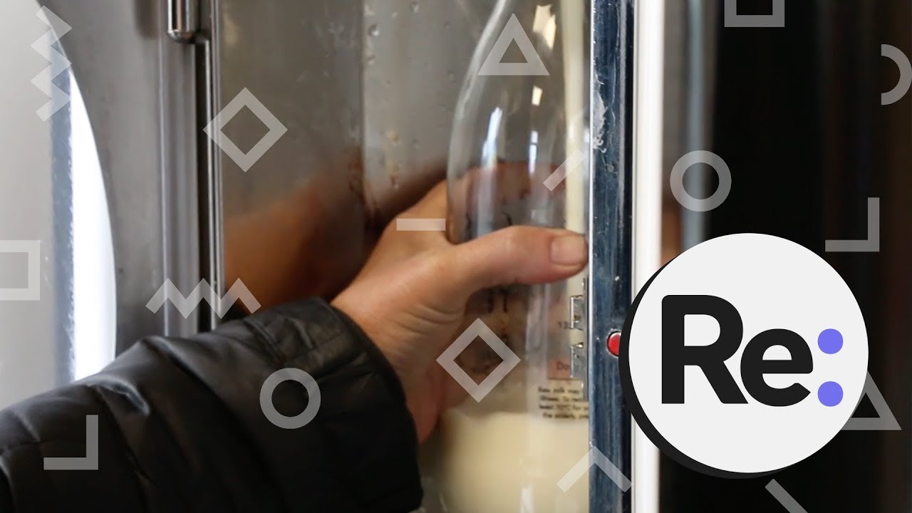 A raw milk vending machine
