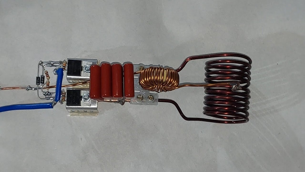 How to make an induction furnace   - Let's make an induction furnace with some electronic parts