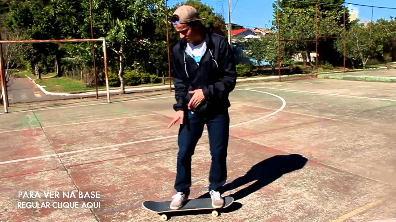 Como dar FS 180&ordm; - Manobras sobreskate (goofy)