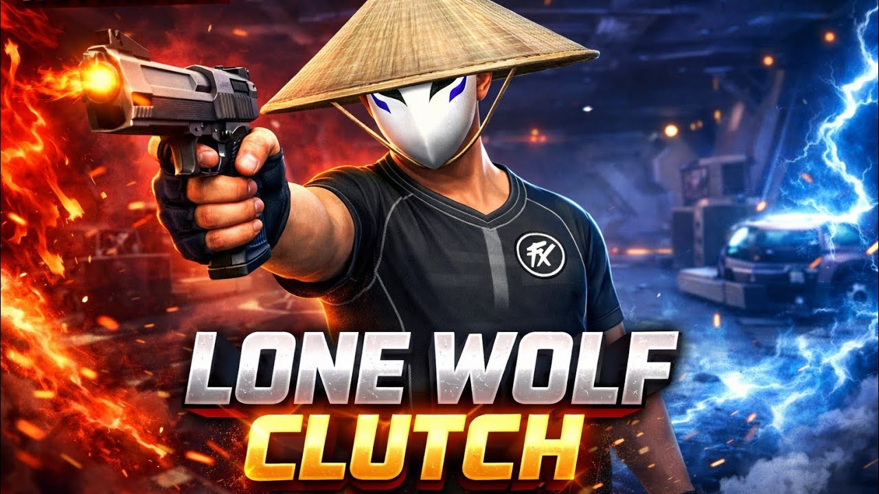 Lone wolf clucth || free fire || unexpected shot 😮