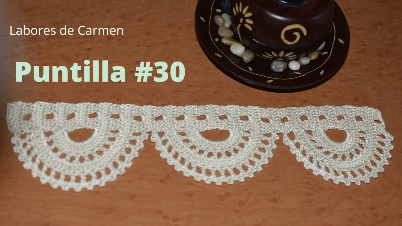 PUNTILLA #30 ( GANCHILLO)te quedará bien donde la pongas