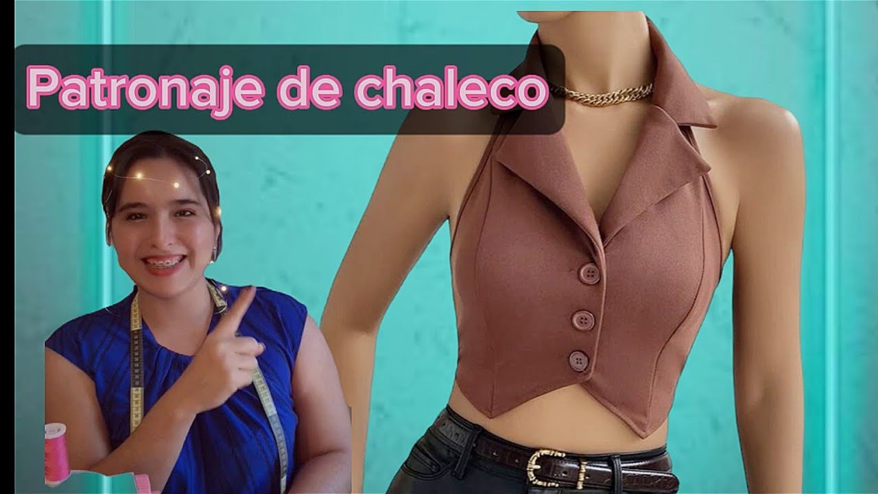 Aprende el patronaje de chaleco con solapa!