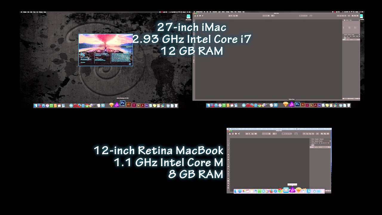 Affinity Photo vs Photoshop Startup Time