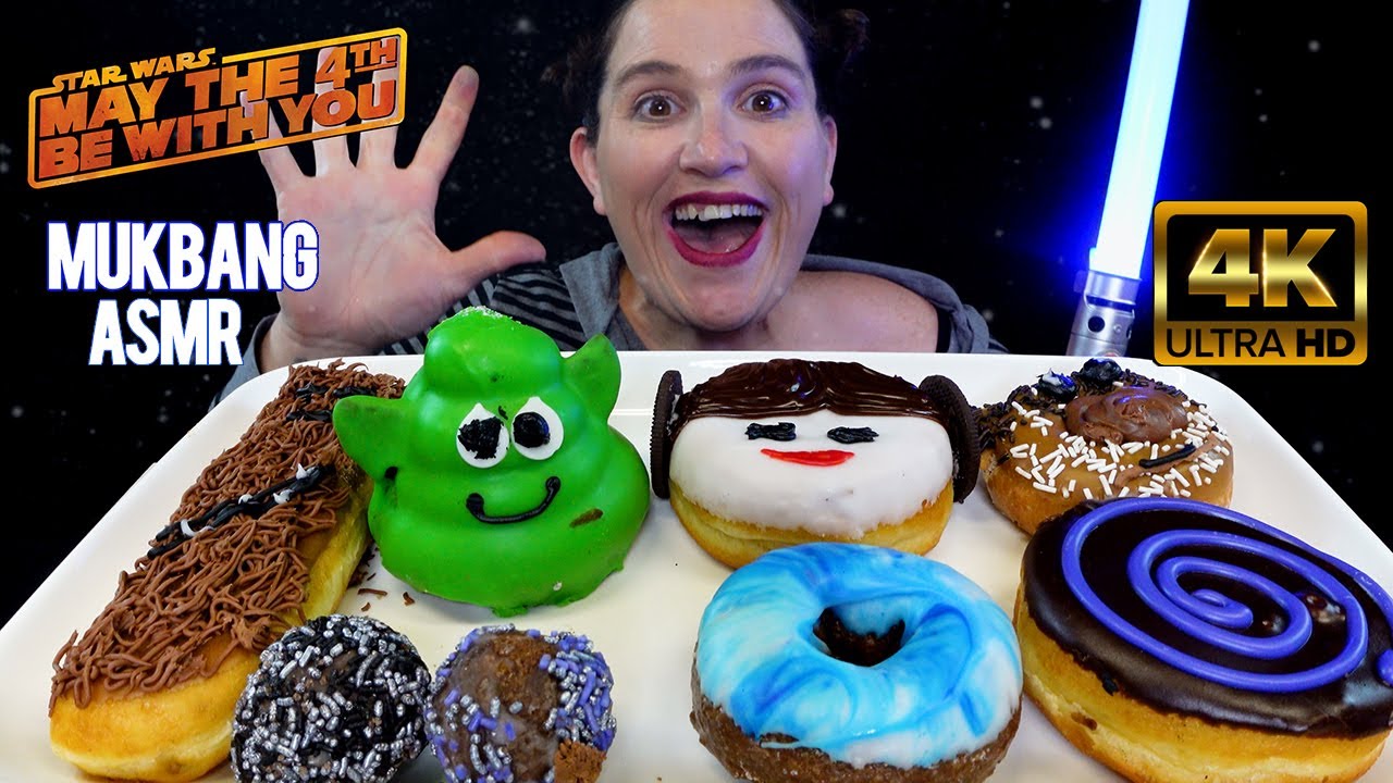 ASMR MUKBANG | DONUTS | STAR WARS | 