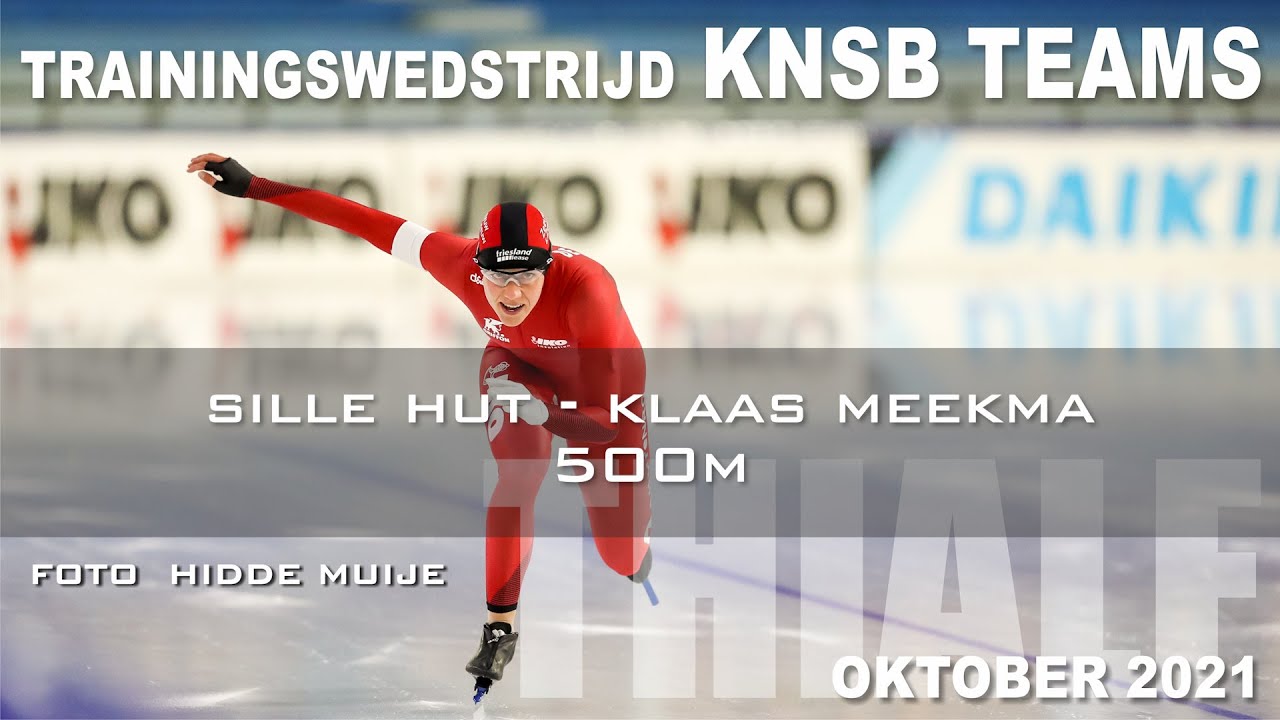 Sille Hut - Klaas Meekma trainingswedstrijd KNSB Teams Thialf okt 2021
