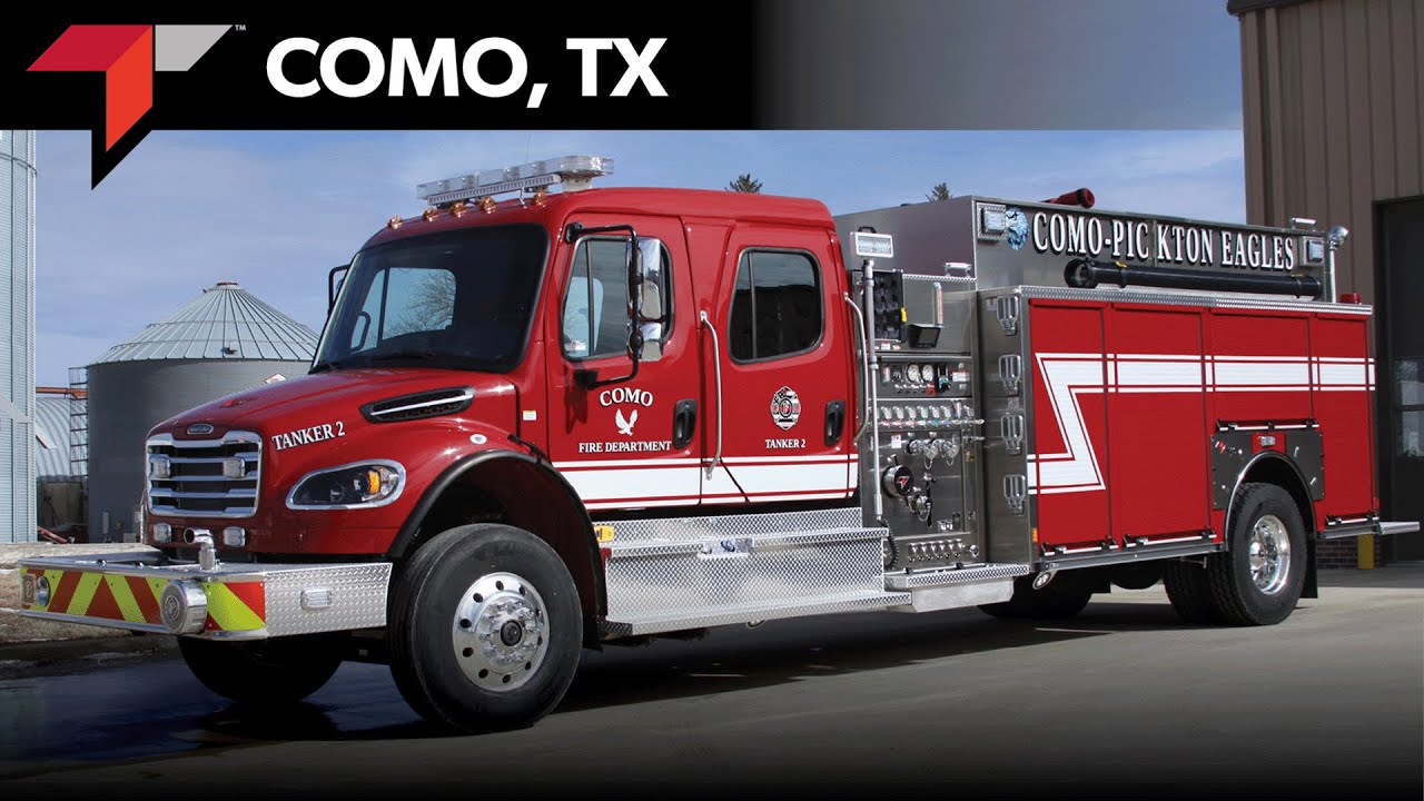 Como Fire Department Toyne Pumper Tanker/Tender Delivery Video