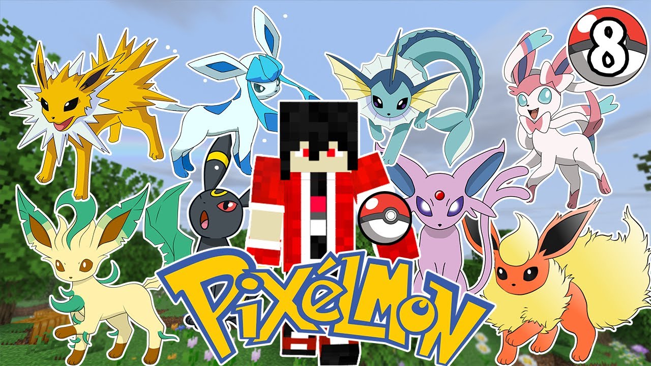 Minecraft Pixelmon #8 - Akhirnya Aku Melengkapi Seluruh Evolusi Eevee Yang Ada