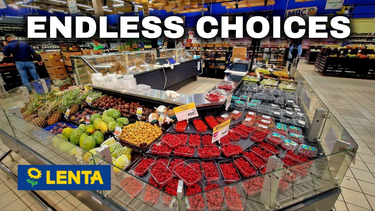 Russian TYPICAL Hypermarket Tour: Lenta
