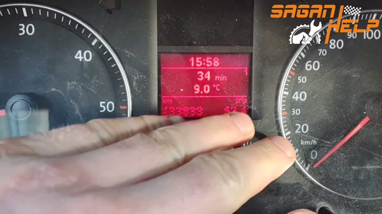 Volkswagen zerujacy się zegarek i licznik kasuje sie zeruje caddy golf vw kasujący dzienny