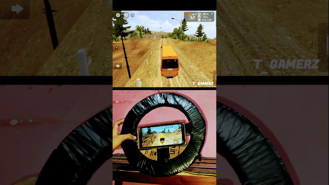 Bus Simulator Indonesia || steering wheel || #shorts #ytshorts #offroadingbus #t_gamerz #ets2