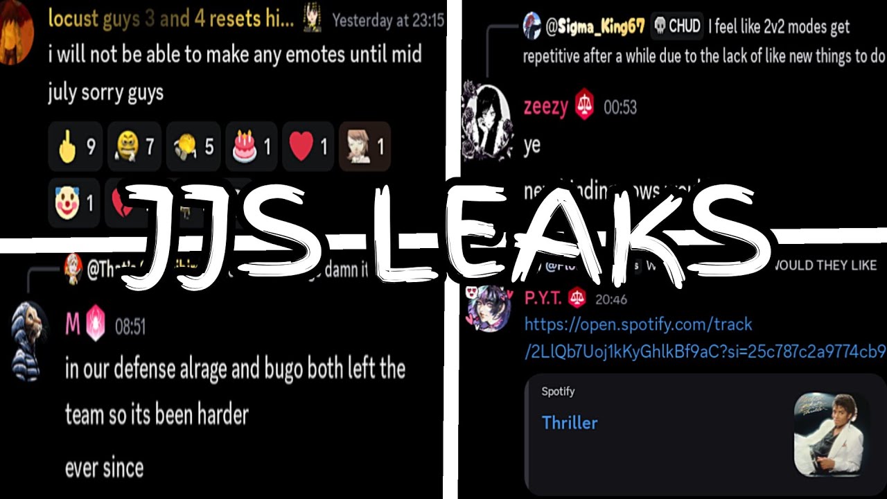 WHY THE UPDATE IS TAKING SO LONG + NEW EMOTE + NEXT CHARACTER HINT (JJS SNEAKS)