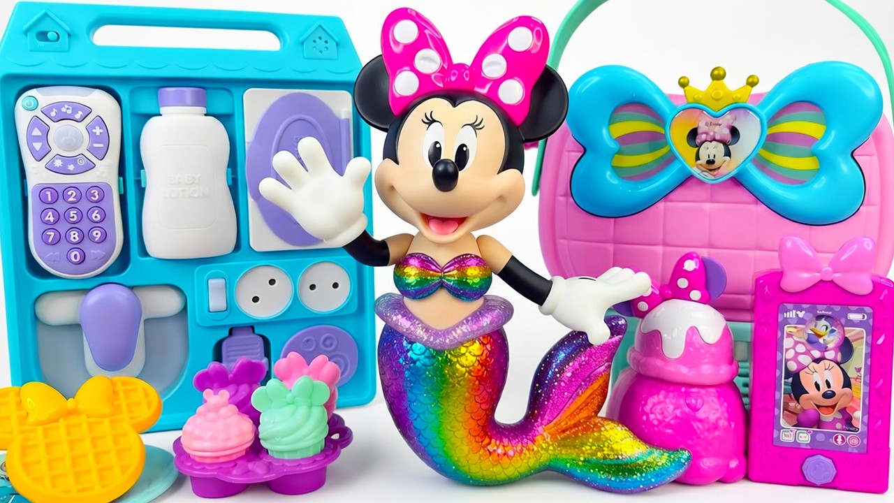 Minnie Mouse 2026🎀 Set Unboxing del maquillaje arco&iacute;ris vs malet&iacute;n m&eacute;dico sorpresa de Minnie,