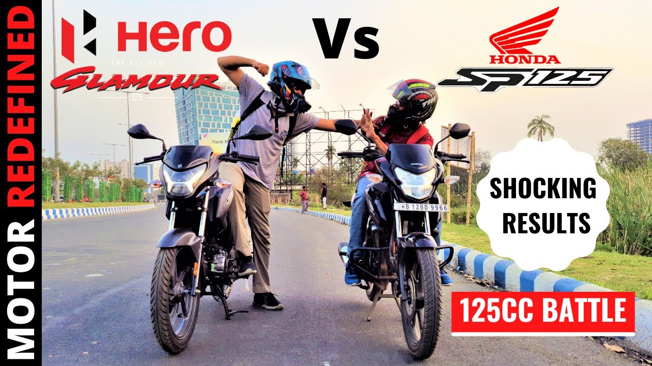 Finally Honda SP 125 BS6 Vs Hero  Glamour Xtech BS6 | Top End Test | Drag Race | Shocking Results.