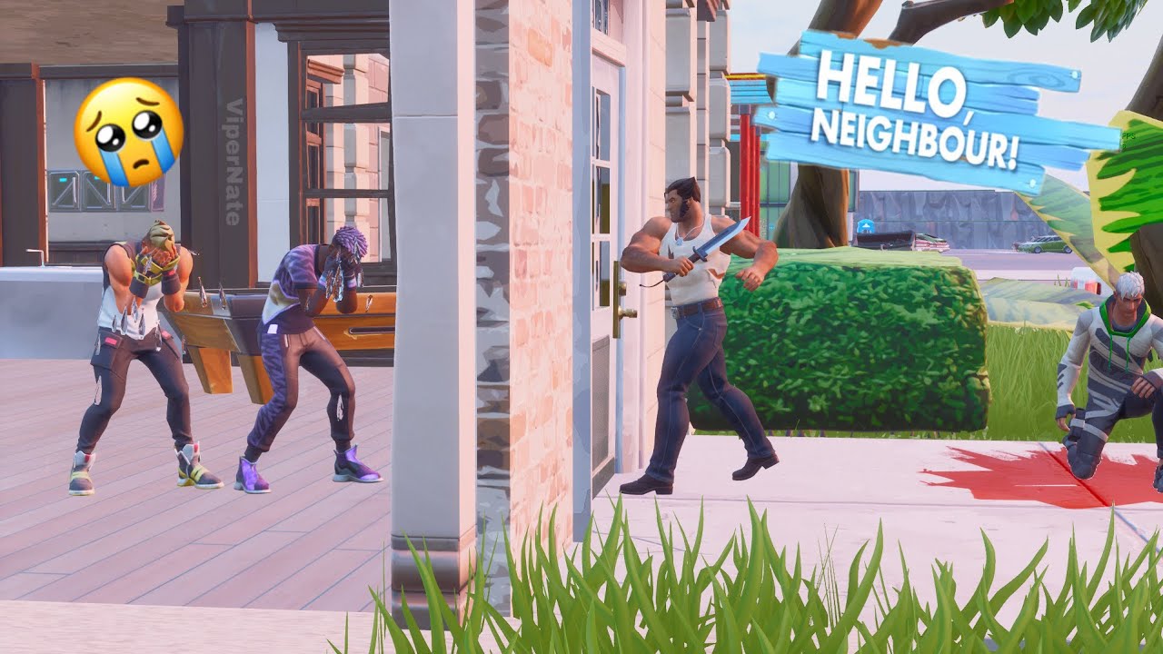 Fortnite Roleplay THE BAD/EVIL NEIGHBOR! (HELLO NEIGHBOR) (A Fortnite Short Film) {PS5}
