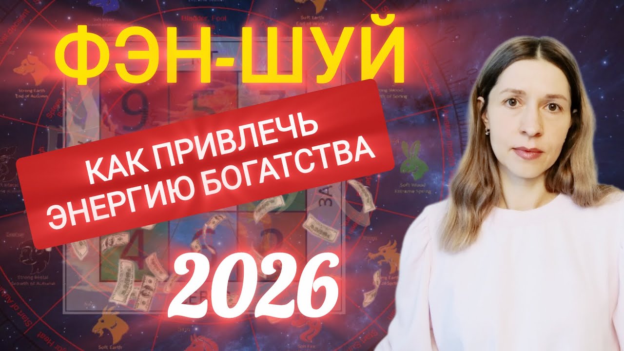 2026 год ФЭН-ШУЙ Летящих звезд. Как привлечь энергию богатства и процветания. Как избежать негатива.