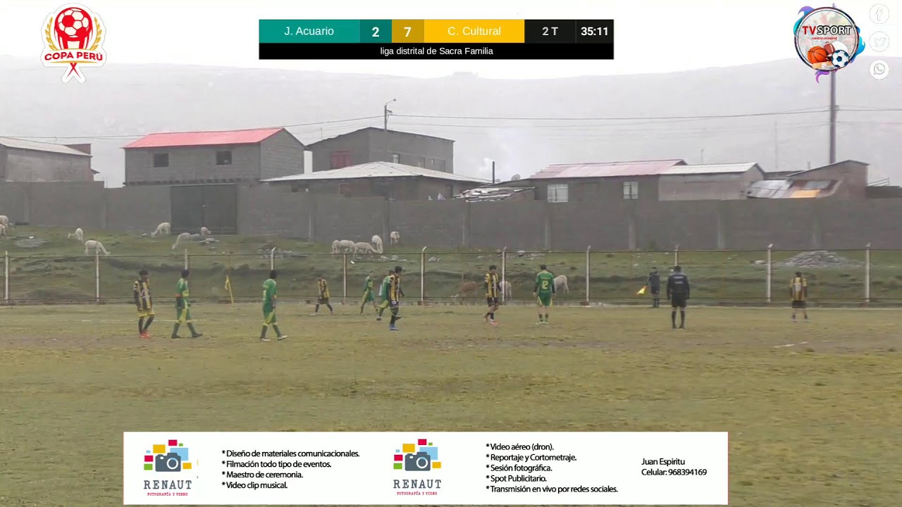 liga distrital de Sacra Familia: Acuario Vs. Cultural