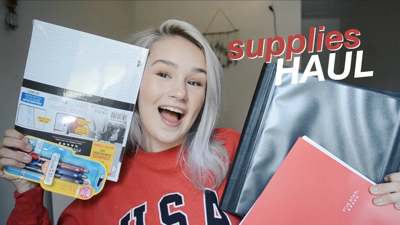 back to school supplies haul (senior year) 2018