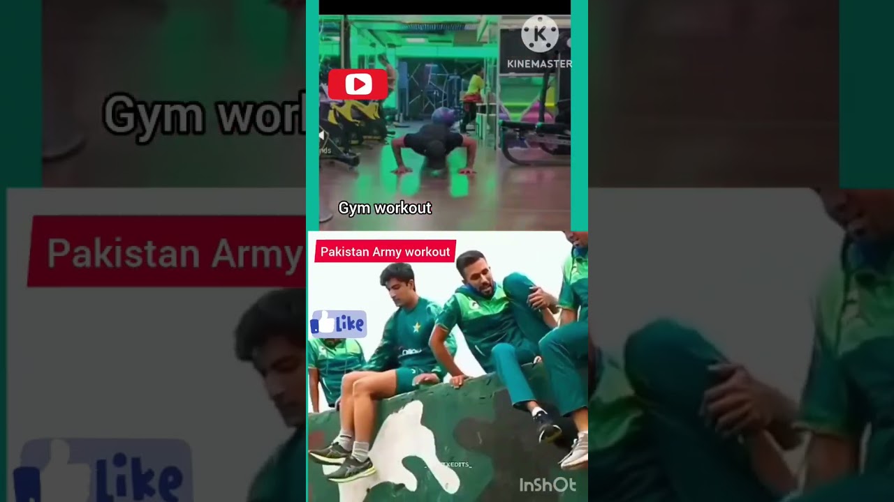 @hitmangym workout ind v/s army workout pak #cricket #who the dest workout