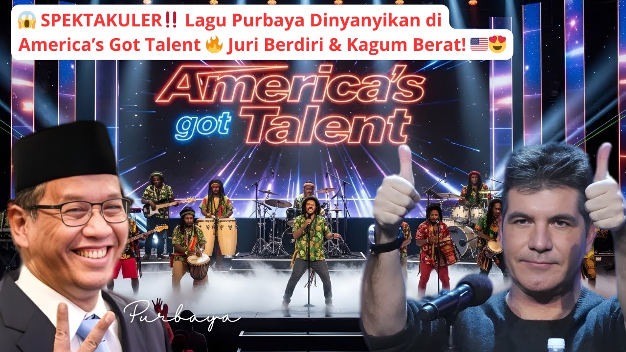 😱 SPEKTAKULER‼️ Lagu Purbaya Dinyanyikan di America’s Got Talent 🔥 Juri Berdiri & Kagum Berat! 🇺🇸😍