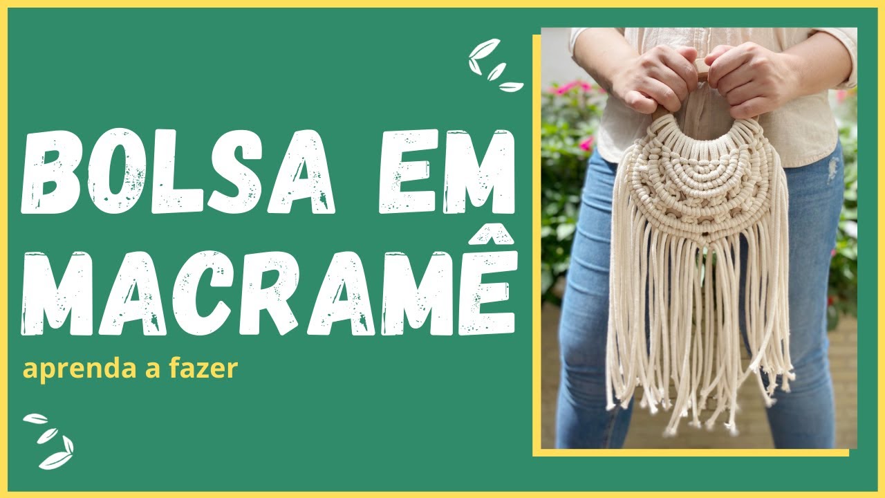 Bolsa em Macramê