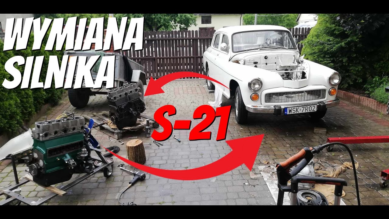 FSO Warszawa 224 Sedan - Wymiana silnika S21