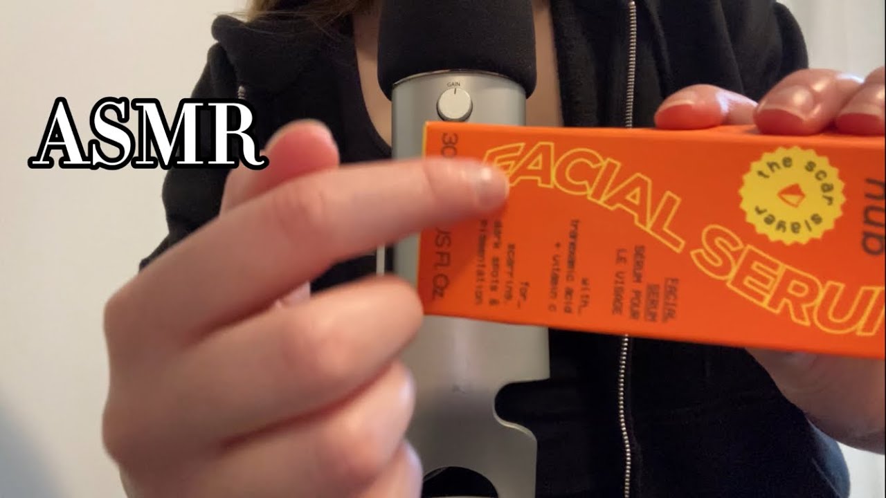 ASMR tapping and tracing on cardboard!