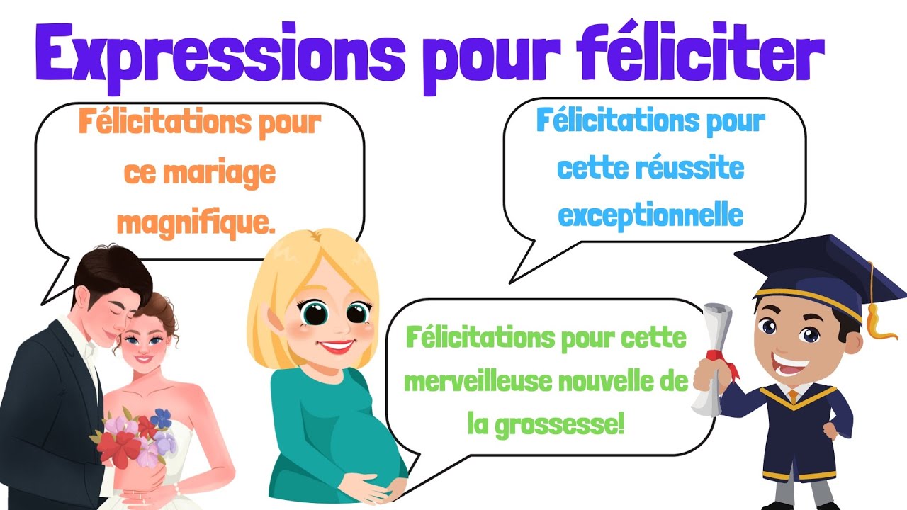 Apprendre des expressions pour féliciter quelqu'un en français.