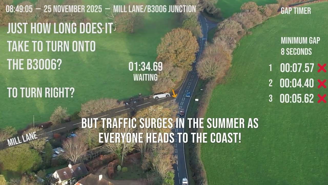 SDNP/25/03084: Mill Lane / B3006 Junction – Traffic Safety Concerns
