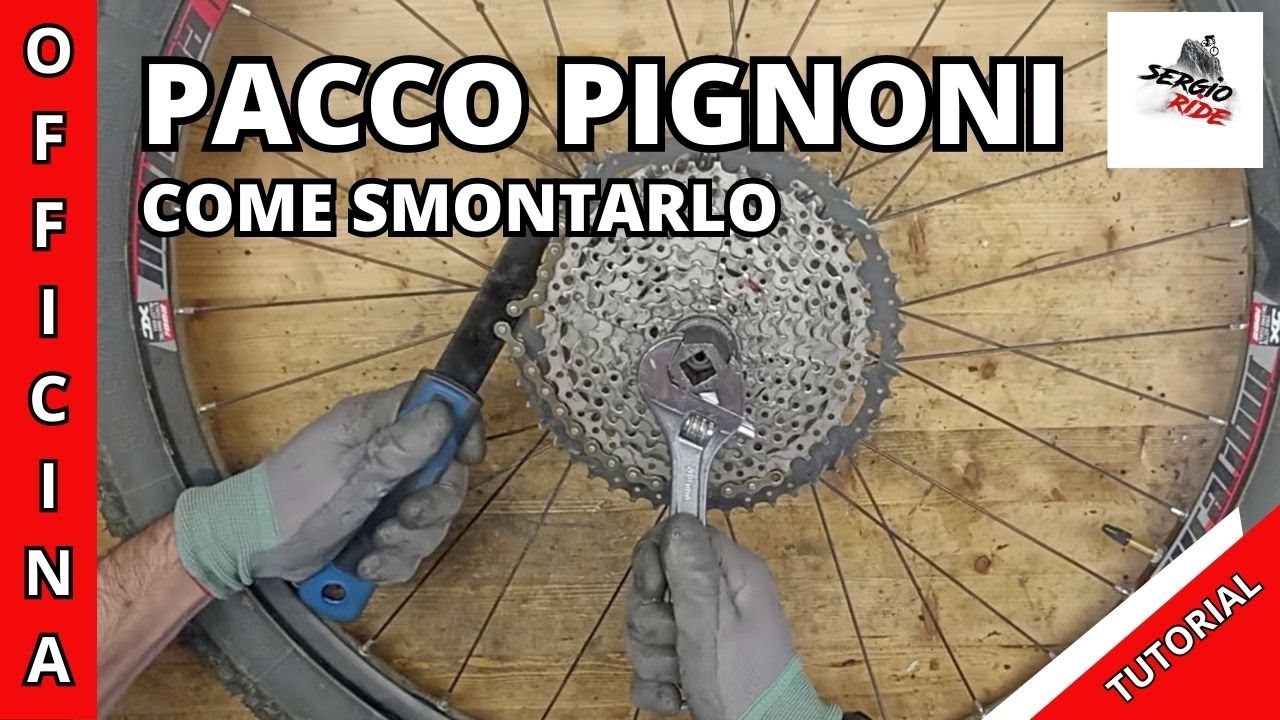 Come smontare il pacco pignoni della MTB | How to disassemble the MTB sprocket set |video tutorial