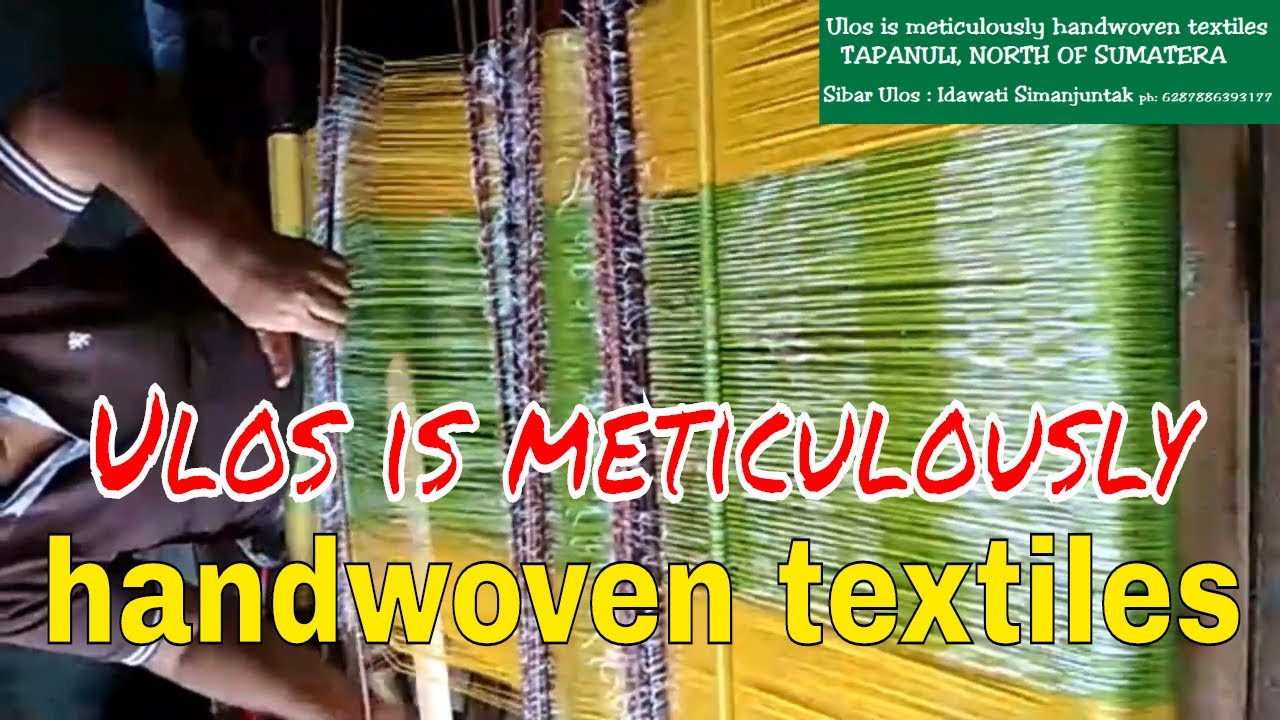 Ulos are Traditionally hand woven from Batak Tapanuli #UlosBatak
