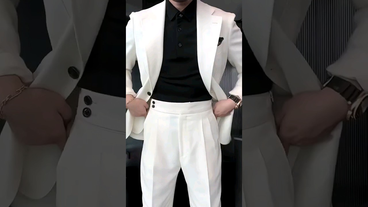 White Coat PANT For Men's #mensfashion #trending #coatpant #viralvideo