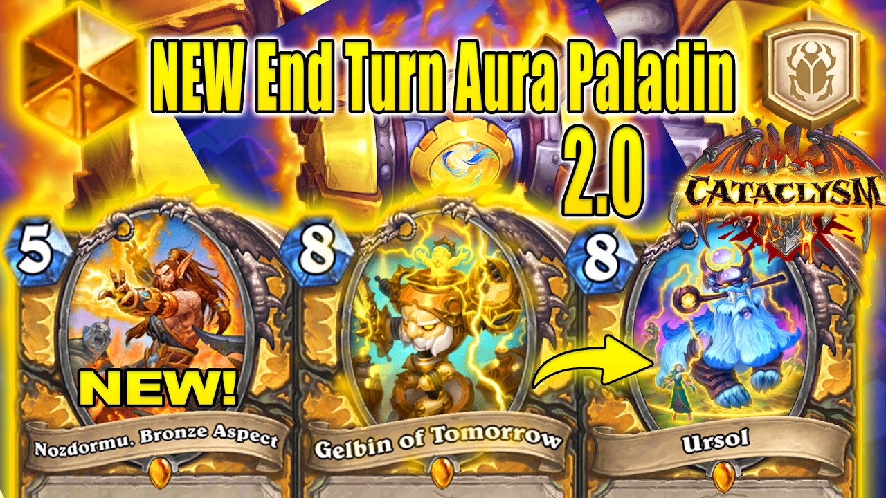81% wsp&oacute;łczynnika wygranych na koniec tury Aura Paladyna 2.0 Talia została ulepszona do tworzenia i grania w CATACLYSM | Hearthstone