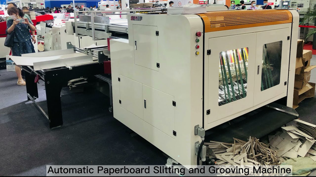 Automatic Paperboard Slitting and Grooving Machine for Rigid Boxes