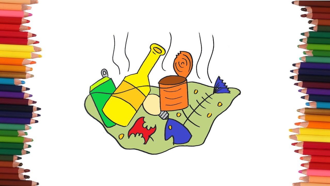como dibujar basura | Dibujos faciles