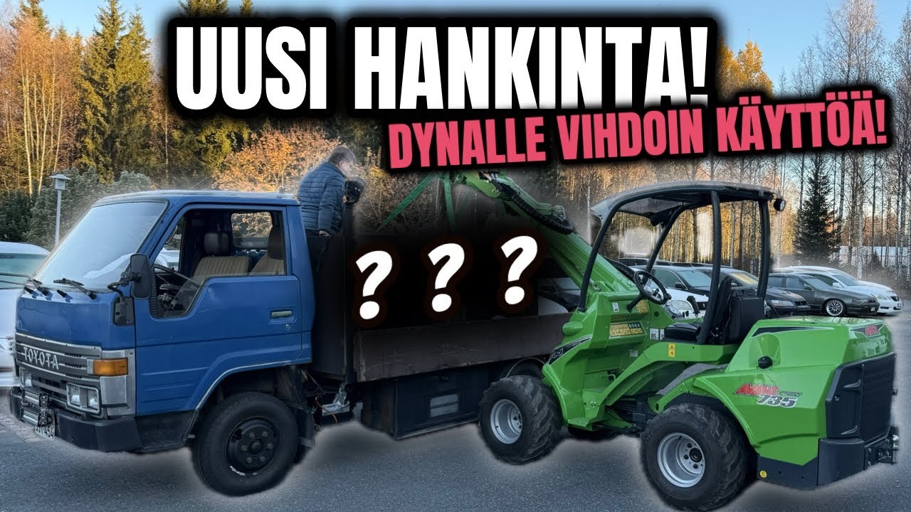 FIRMALLE UUS HANKINTA / TOYOTA DYNA ENSI KERTAA AJOSSA
