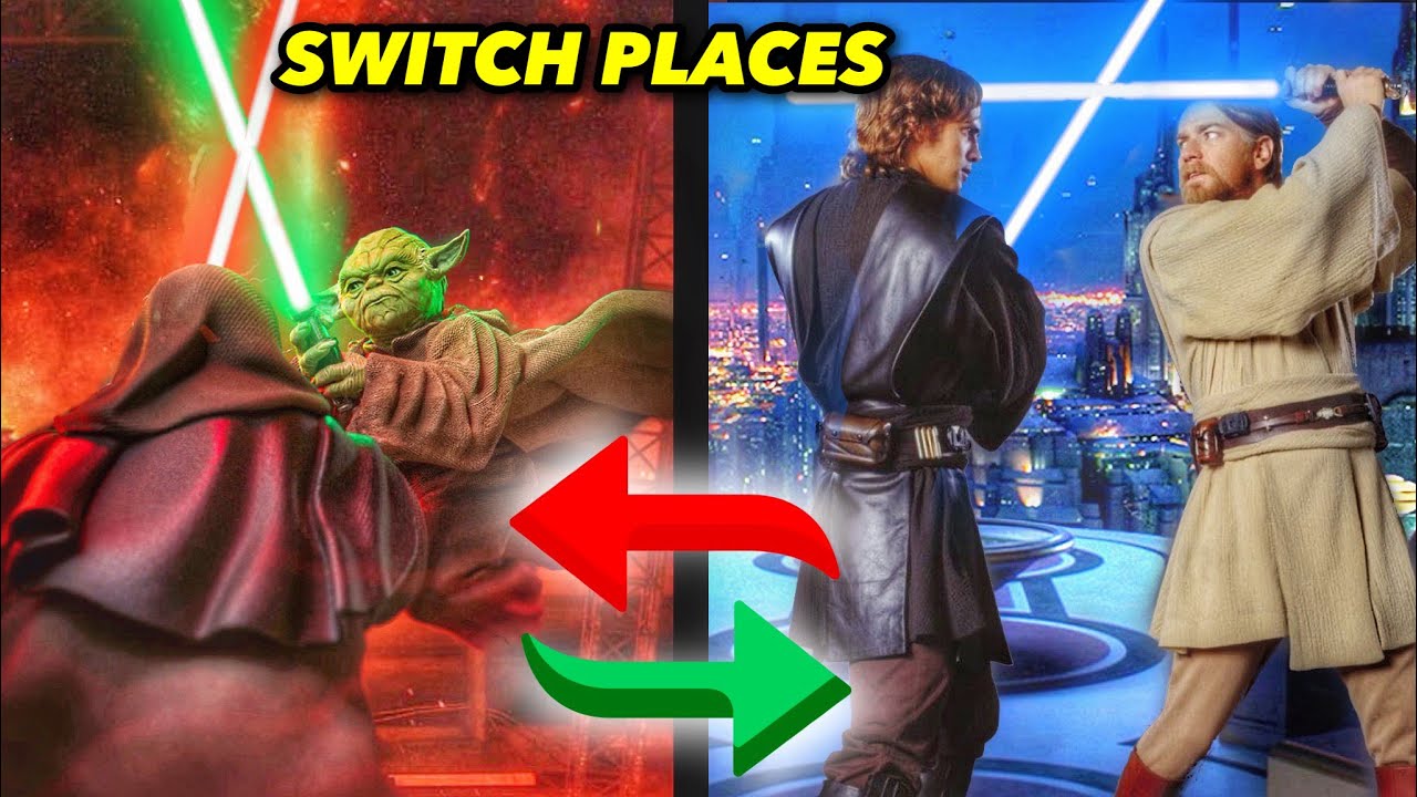 What If Obi-Wan Fought Anakin On CORUSCANT and Yoda Fought Sidious On MUSTAFAR