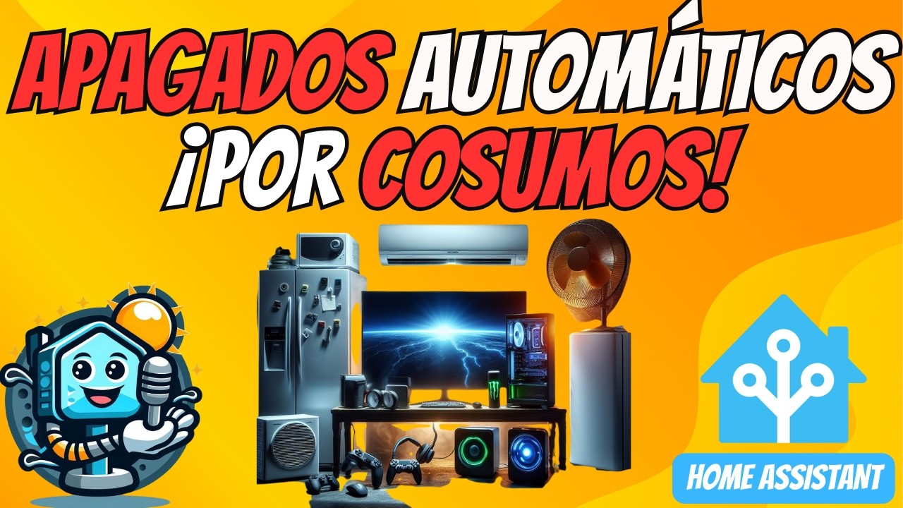 Apagar y enciender aparatos al pasarnos de consumo. Gestión de consumo en Home Assistant!
