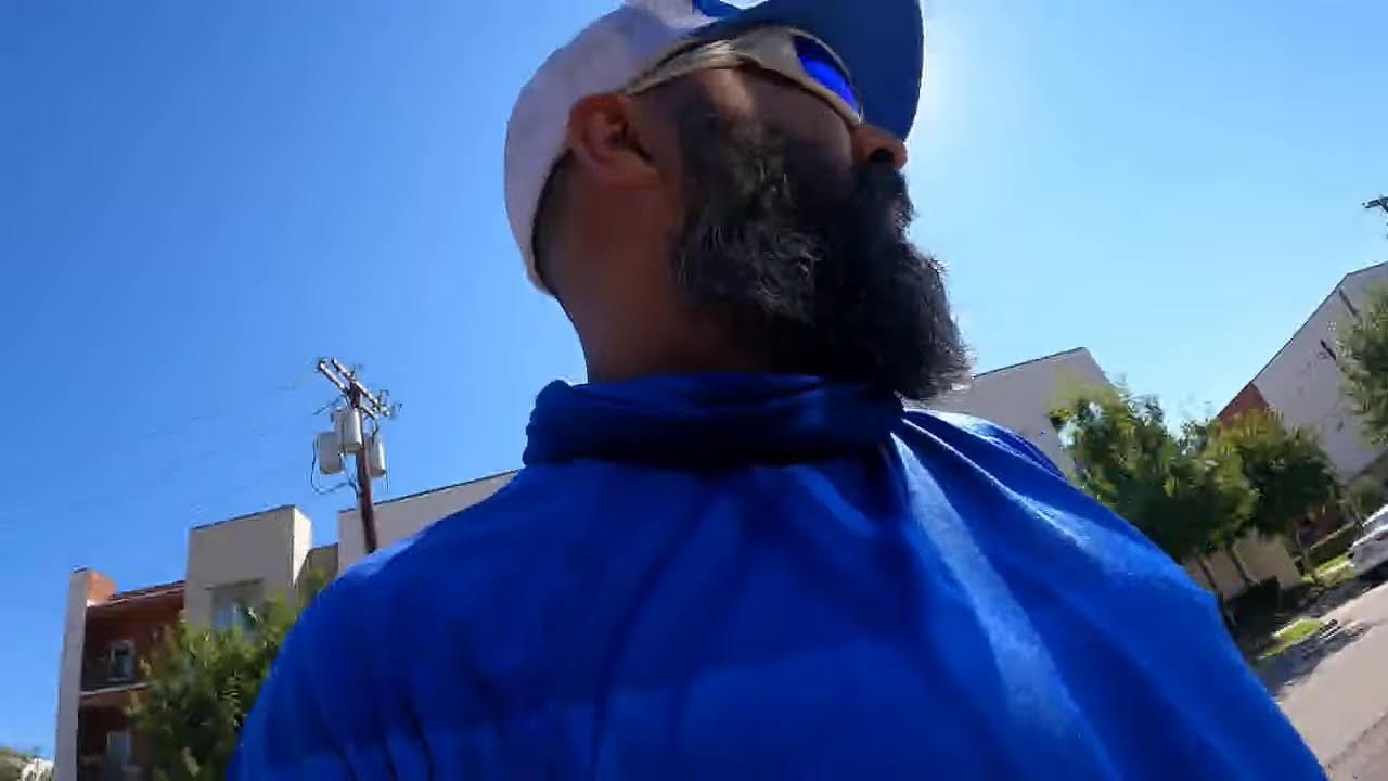 Weed eat and edge first Live from my GoPro