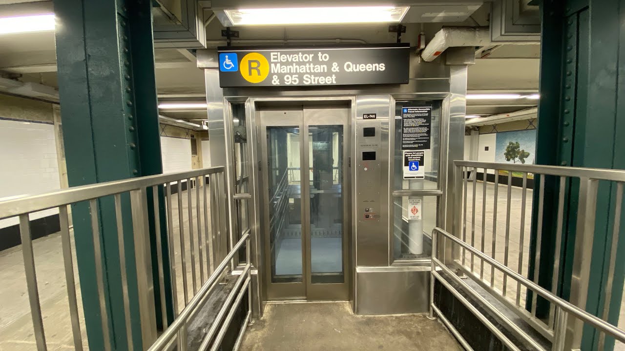 Mongrain Hydraulic Glass Elevator @ 86th Street Station (M&Q & 95th Street) in Brooklyn NY